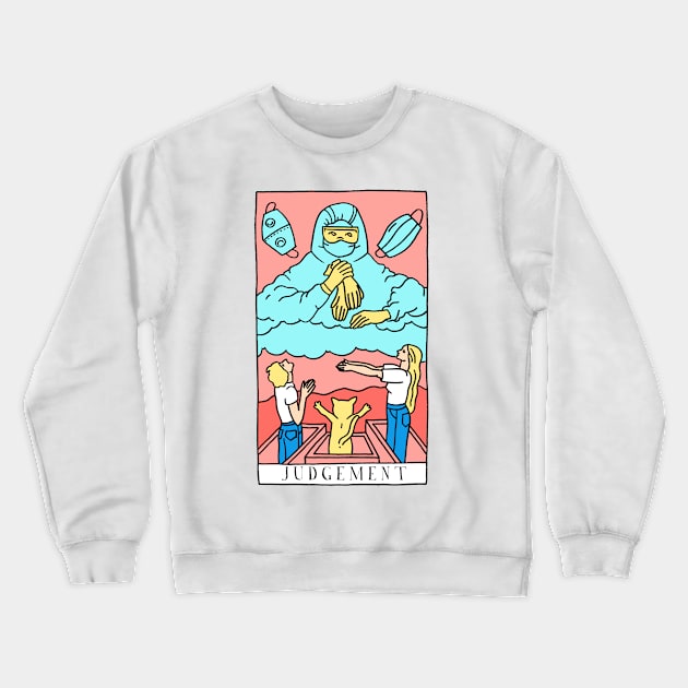 Judgement Tarot Card Crewneck Sweatshirt by crazypangolin